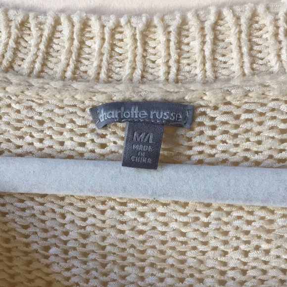 Cream Colored Pullover Sweater - Picture 4 of 5